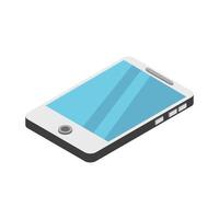 Isometric Smartphone Illustrated On White Background vector