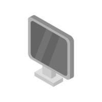 Isometric Computer Illustrated On White Background vector