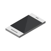 Isometric Smartphone Illustrated On White Background vector