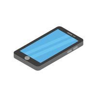 Isometric Smartphone Illustrated On White Background vector