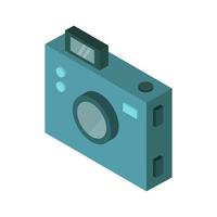 Isometric Camera Illustrated On White Background vector