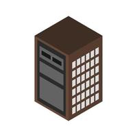 Isometric Server Illustrated On White Background vector