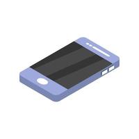 Isometric Smartphone Illustrated On White Background vector