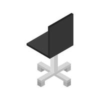 Isometric Chair Illustrated On White Background vector