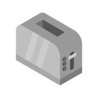 Isometric Toaster Illustrated On White Background vector