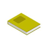 Isometric Book Illustrated On White Background vector