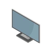 Isometric Computer Illustrated On White Background vector