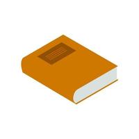 Isometric Book Illustrated On White Background vector