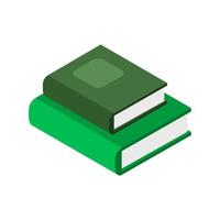 Isometric Book Illustrated On White Background vector