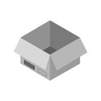 Isometric Box On White Background vector