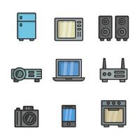 Electronics Icon Set vector