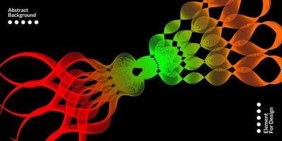 Modern abstract background with wavy lines colorful vector