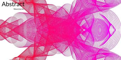 Modern abstract background with wavy lines in purple and red gradations vector