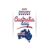 Happy Australia Day design vector