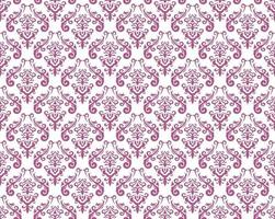 Seamless Damask Vintage Pattern Illustration. Horizontally And Vertically Repeatable.