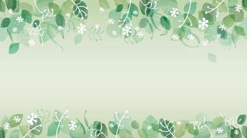 Seamless Watercolor Fresh Green Background With Text Space, Vector Illustration.