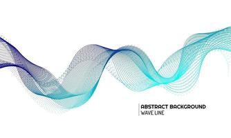 Abstract wave element for design vector