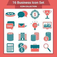 Business icon set vector