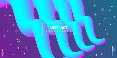 Modern abstract liquid 3d background with colorful gradient vector