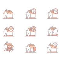 House and Real estate Icons vector