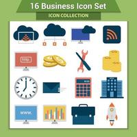 Business icon set vector