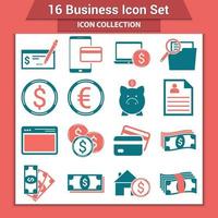 Business icon set vector