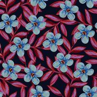 spring flower pattern vector