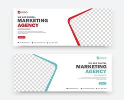 plantilla de diseño de banner de marketing empresarial vector