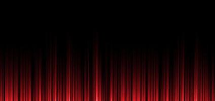 Abstract red stripe vertical lines light on black background. Technology concept. vector