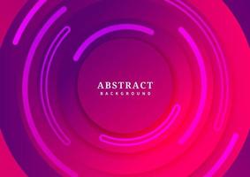 Abstract background red and purple circle border overlapping with shadow. Paper style. vector