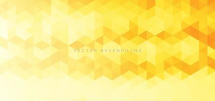 Abstract banner web yellow geometric hexagon overlapping  technology corporate concept background with space for your text. vector