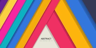 Modern abstract geometric rectangle colorful background vector