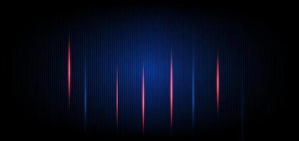 Abstract template blue stripes line pattern with red effect. Futuristic digital technologyr background. vector