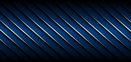 Abstract banner design stripes geometric diagonal lines dark blue color background with light effect. Technology concept.