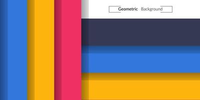 Modern abstract geometric rectangle colorful background vector