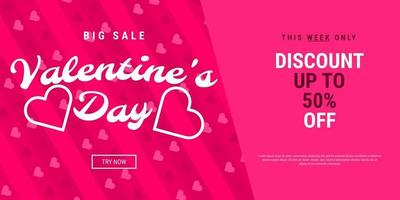 Valentine's day sale background vector