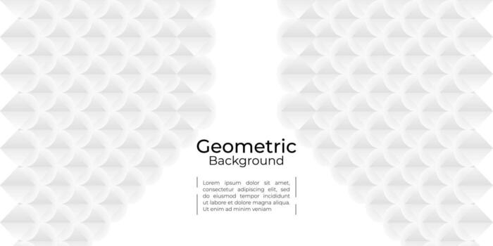 white geometric texture abstract background vector