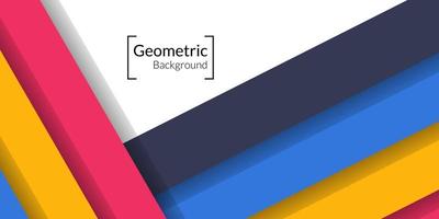 Modern abstract geometric rectangle colorful background vector