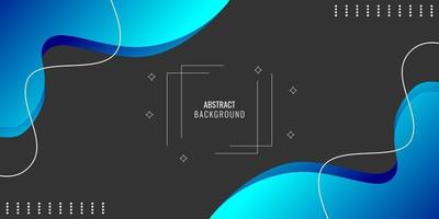 Modern wavy geometric abstract vector
