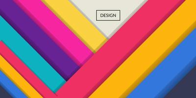 Modern abstract geometric rectangle colorful background vector