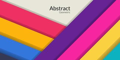 Modern abstract geometric rectangle colorful background vector