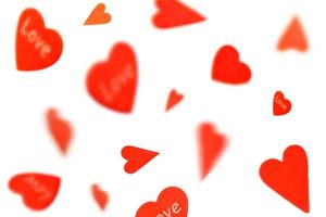 Red Valentine's hearts photo
