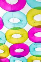 Colorful rubber rings photo