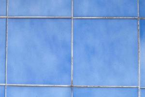 Blue wall tiles photo