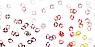Light pink, yellow vector layout with circle shapes.