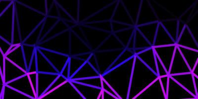 Dark purple, pink vector gradient polygon design.