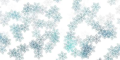 Light blue, green vector natural layout with flowers.