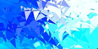 Dark blue vector backdrop with triangles, lines.