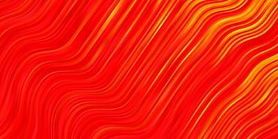 Light Orange vector pattern with curves.