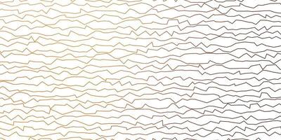 Dark Orange vector pattern with curved lines.
